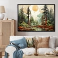 thumbnail image 1 of Designart "Tree Redwood Natures Forest III" Tree Redwood Floater Framed Canvas Print, 1 of 7