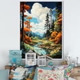 thumbnail image 1 of Designart "Tree Redwood Shimmering Heights I" Landscape & Nature Floater Framed Canvas Wall Art, 1 of 7