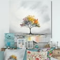 thumbnail image 1 of Designart "Tree Respite In Minimalism Rainbows I" Minimalism Canvas Prints, 1 of 7