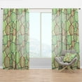 thumbnail image 1 of Designart 'Tree Rings With Pattern' Bohemian & Eclectic Curtain Panel, 1 of 4
