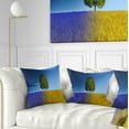 thumbnail image 1 of Designart Tree in Night and Day - Landscape Printed Throw Pillow - 18x18, 1 of 5