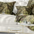 thumbnail image 1 of Designart Trees Tunnel in Botany Bay - Landscape Wall Throw Pillow - 12x20, 1 of 5