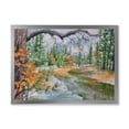 thumbnail image 1 of Designart 'Trees With River In Autumn Forest' Lake House Framed Art Print, 1 of 4
