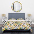 thumbnail image 1 of Designart 'Triangular Retro Design I' Mid-Century Modern Duvet Cover Set, 1 of 4