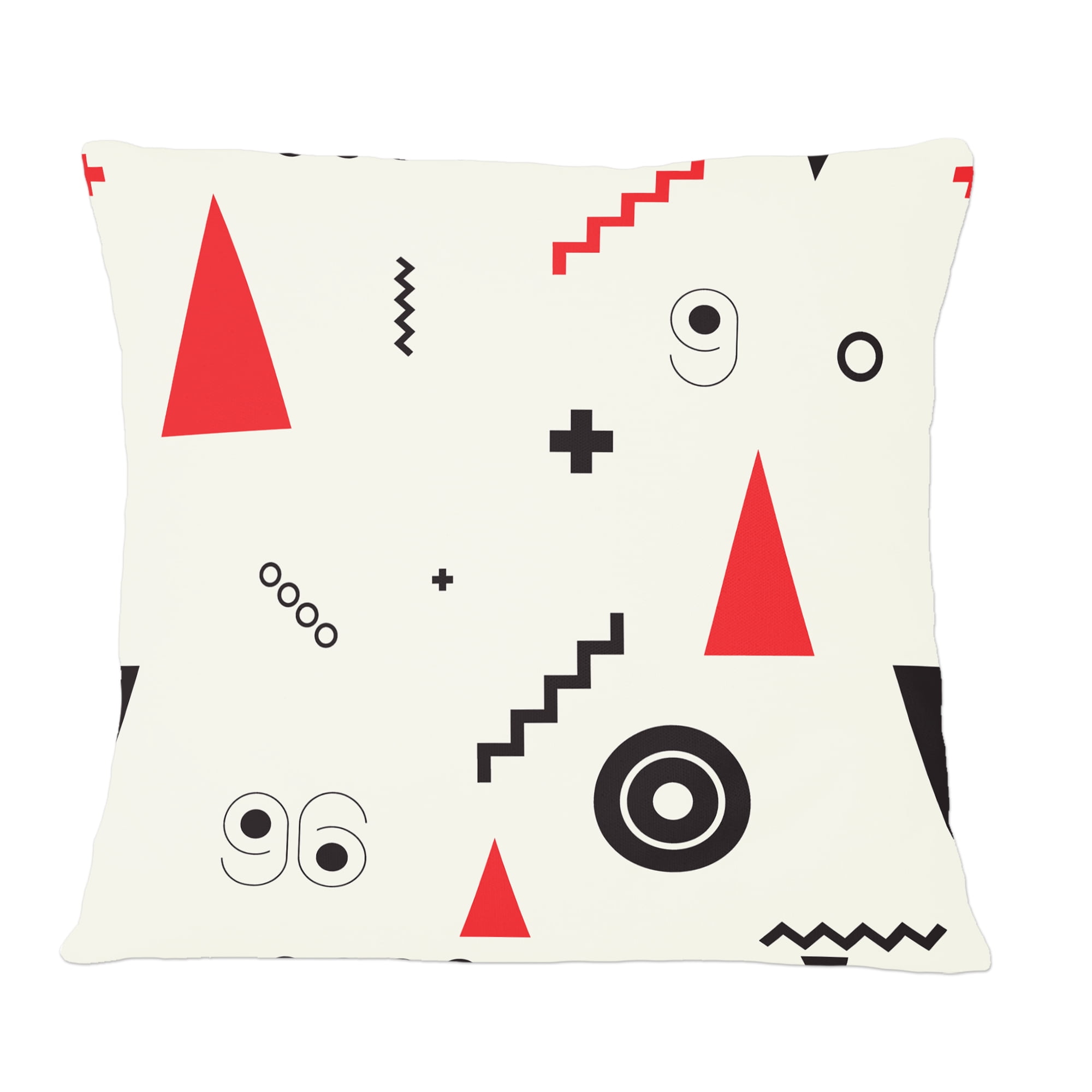 Designart Triangular Retro Design III' Mid-Century Modern Throw Pillow - 12x20