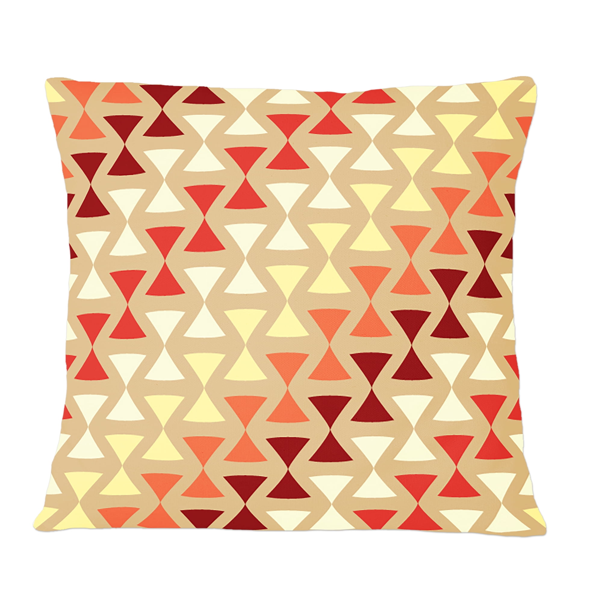 Designart Triangular Retro Design IX' Mid-Century Modern Throw Pillow - 12x20