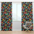thumbnail image 1 of Designart 'Triangular Shapes Colourfields III' Modern Blackout Curtain Panel, 1 of 4