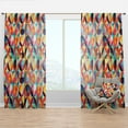 thumbnail image 1 of Designart 'Triangular Shapes Colourfields VI' Modern Curtain Panel, 1 of 4