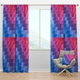 thumbnail image 1 of Designart 'Triangular Shapes Colourfields XV' Modern & Contemporary Blackout Curtain Panel, 1 of 4