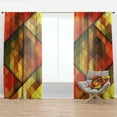 thumbnail image 1 of Designart 'Triangular Shapes Colourfields XXI' Modern & Contemporary Curtain Panel, 1 of 4