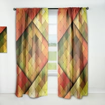 Designart 'Triangular Shapes Colourfields XXI' Modern & Contemporary Curtain Panel