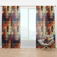 thumbnail image 1 of Designart 'Triangular Shapes Colourfields XXII' Modern & Contemporary Curtain Panel, 1 of 4