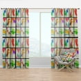 thumbnail image 1 of Designart 'Triangular Shapes Colourfields XXIV' Modern & Contemporary Curtain Panel, 1 of 4