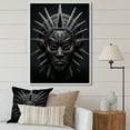 thumbnail image 1 of Designart "Tribal African Masks I" African Tribes Floater Framed Wall Decor, 1 of 7