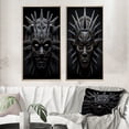 thumbnail image 1 of Designart "Tribal African Masks II" African Mask Framed Wall Art Set Of 2 - Black People Framed Wall Art Set Of 2, 1 of 7
