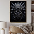 thumbnail image 1 of Designart "Tribal African Masks IV" African Tribes Floater Framed Canvas Print, 1 of 7
