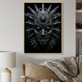 thumbnail image 1 of Designart "Tribal African Masks IV" African Tribes Floater Framed Canvas Print, 1 of 7