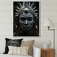 thumbnail image 1 of Designart "Tribal African Masks V" African Tribes Floater Framed Canvas Print, 1 of 7