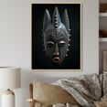 thumbnail image 1 of Designart "Tribal Baule African Mask I" African Tribal Floater Framed Wall Art Living Room, 1 of 7