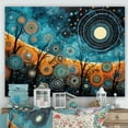 thumbnail image 1 of Designart "Tribal Boho Moon Mosaic" Oversized Geometric Wall Art - Bohemian Orange Boho Mosaic Bedroom Canvas Wall Art, 1 of 1