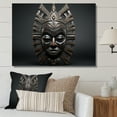 thumbnail image 1 of Designart "Tribal Makonde African Mask I" African Tribal Canvas Wall Art, 1 of 5