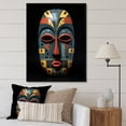 thumbnail image 1 of Designart "Tribal Mask African Pende" African Tribal Floater Framed Canvas Art Print, 1 of 7