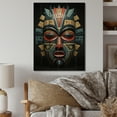 thumbnail image 1 of Designart "Tribal Pende African Mask II" African Tribal Print on Natural Pine Wood, 1 of 5
