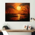 thumbnail image 1 of Designart "Tribal Sunset African II" African Tribal Metal Art Print, 1 of 5