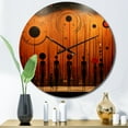 thumbnail image 1 of Designart "Tribes Ancient African Traditions I" African Tribes Oversized Wall Clock, 1 of 5