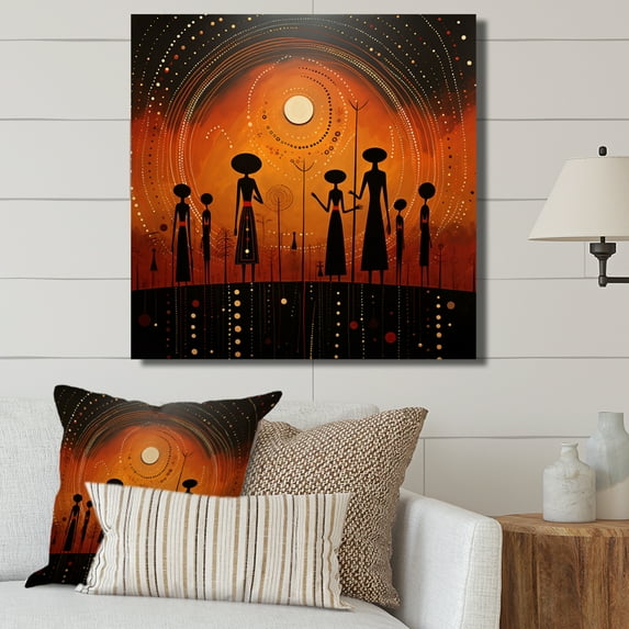 Designart "Tribes Ancient African Traditions VII" African Tribes Wall Art Print