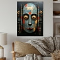 thumbnail image 1 of Designart "Tribes Dogon African Kanaga II" African Tribes Metal Art Living Room, 1 of 5