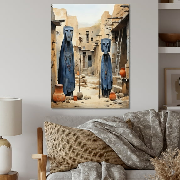 Designart "Tribes Dogon African Mali II" African Tribes Metal Art Print