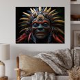 thumbnail image 1 of Designart "Tribes Mende African Mask I" African Tribes Metal Art Living Room, 1 of 5
