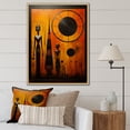 thumbnail image 1 of Designart "Tribes Sacred African Patterns III" African Tribes Floater Framed Canvas Print, 1 of 7
