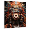 thumbnail image 1 of Designart "Tribes Yoruba African Gelede" African Tribes Metal Art Living Room, 1 of 1