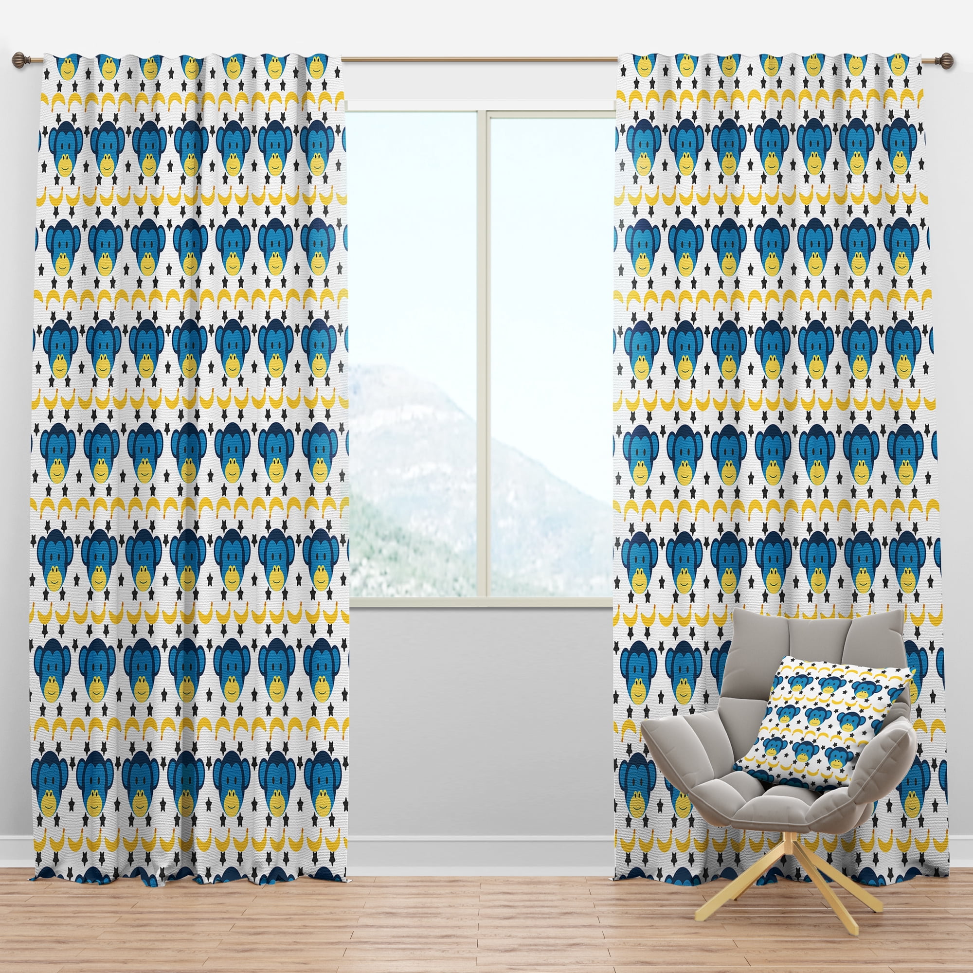 Designart Tropical Blackout Curtain