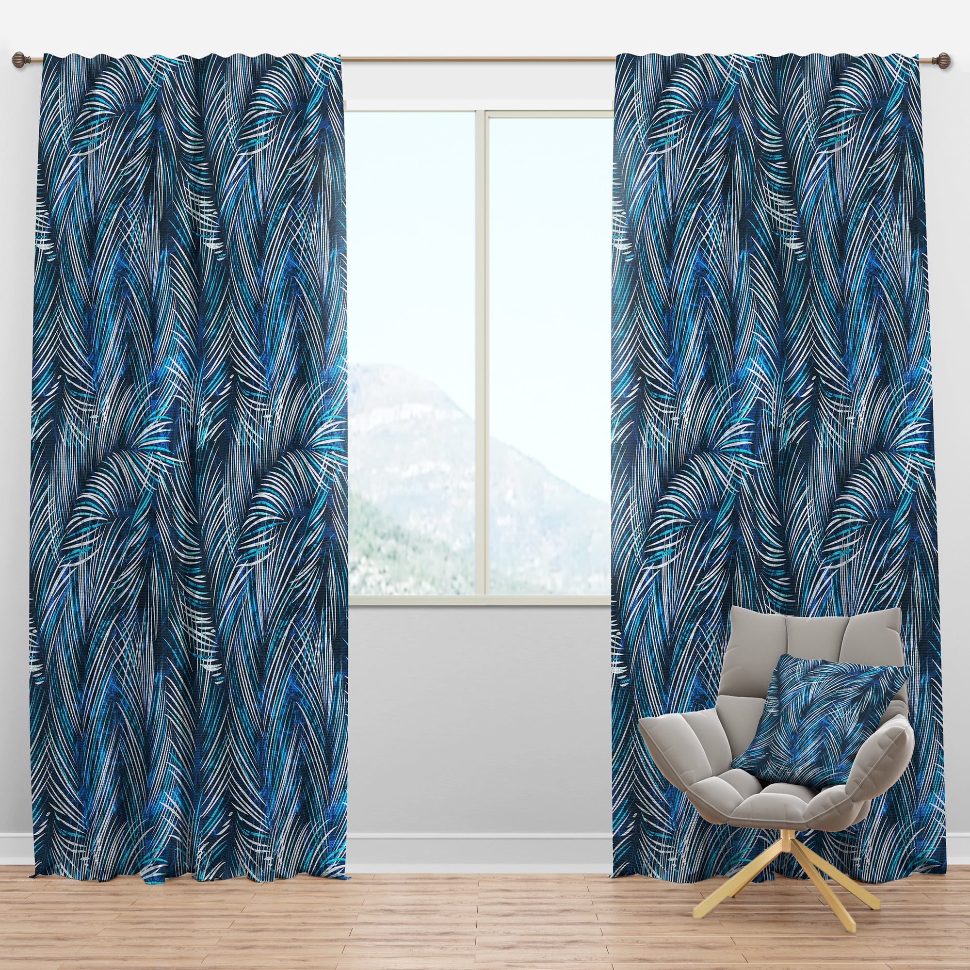 Designart Tropical Blackout Curtain