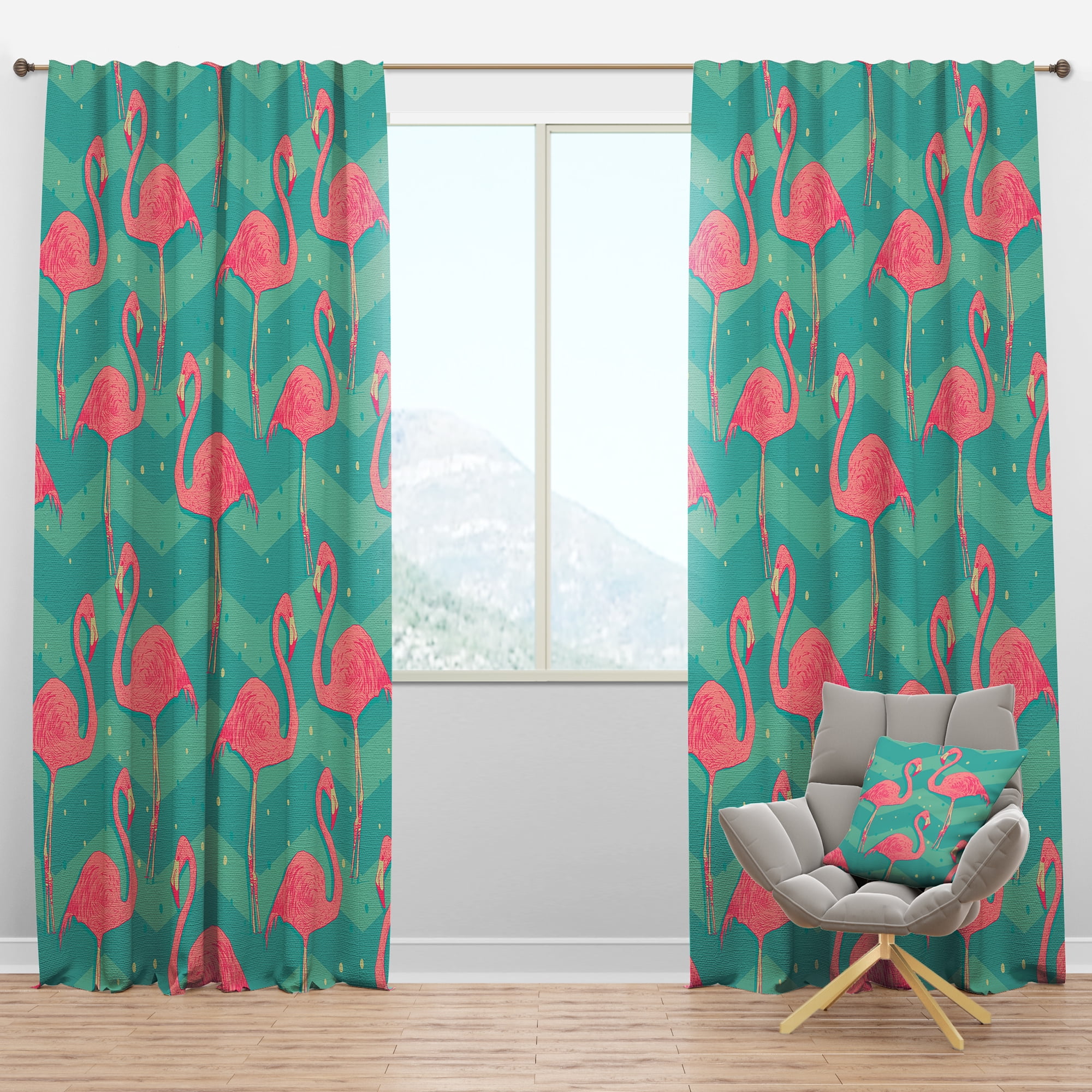 Designart Tropical Blackout Curtain