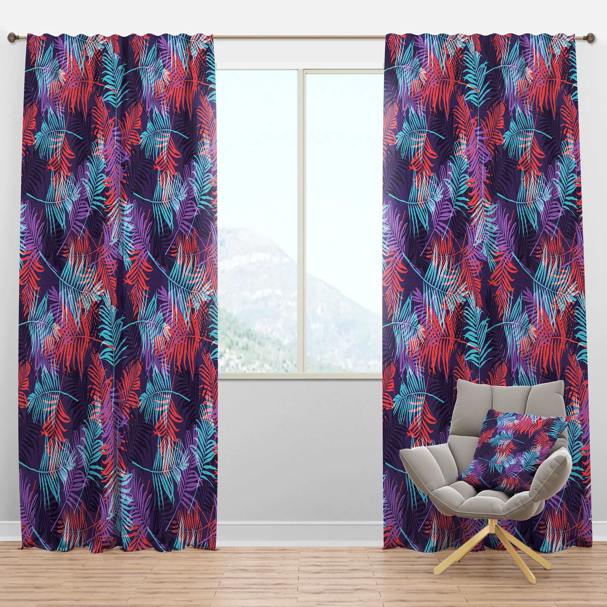 Designart Tropical Blackout Curtain