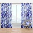 thumbnail image 1 of Designart 'Tropical Blue Mood IV' Tropical Curtain Panel, 1 of 4