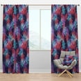 thumbnail image 1 of Designart 'Tropical Blue Mood VI' Tropical Blackout Curtain Panel, 1 of 4