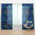 thumbnail image 1 of Designart 'Tropical Blue Mood VII' Modern & Contemporary Curtain Panel, 1 of 4