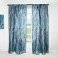 thumbnail image 1 of Designart 'Tropical Blue Palm Leaves' tropical Curtain Panel, 1 of 5