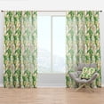 thumbnail image 1 of Designart 'Tropical Bright Mood X' Floral Curtain Panel, 1 of 4