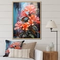 thumbnail image 1 of Designart "Tropical Color Explosion" Hibiscus Floater Framed Canvas Wall Art, 1 of 5