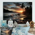 thumbnail image 1 of Designart "Tropical Escape Beach Photo III" Nautical & Beach Metal Wall Decor, 1 of 5