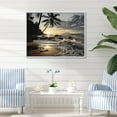 thumbnail image 1 of Designart "Tropical Escape Beach Photo IV" Nautical & Beach Floater Framed Canvas Art Print, 1 of 7