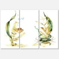 thumbnail image 1 of Designart ' Tropical Fish With Air Bubble and Algae ' Traditional Canvas Wall Art Print, 1 of 3