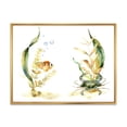 thumbnail image 1 of Designart 'Tropical Fish With Air Bubble and Algae' Traditional Framed Canvas Wall Art Print, 1 of 5