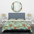 thumbnail image 1 of Designart 'Tropical Foliage II' Mid-Century Modern Duvet Cover Set, 1 of 4